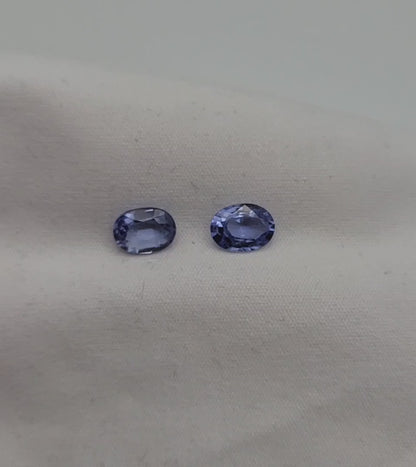 Paire de Saphirs bleu 1.81 carat