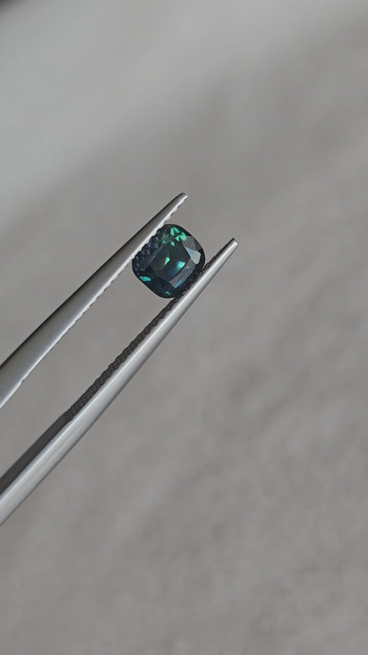 Saphir teal 1.13 carat
