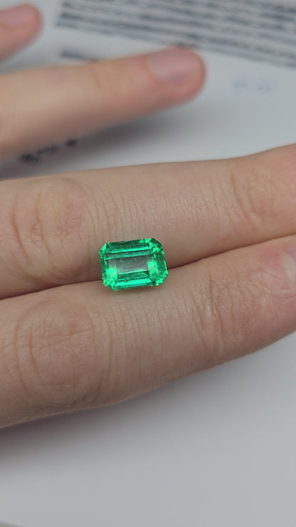 Emeraude colombienne 3.11 carat