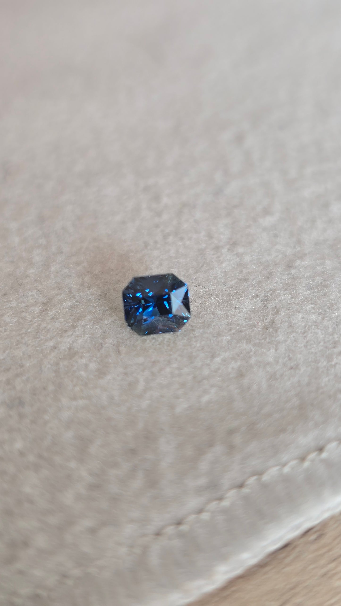 Saphir bleu/jaune 1.18carat