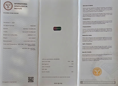 Tourmaline melon d'eau 2.90 carats