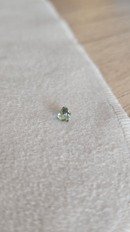 Saphir bleu/jaune 1.18carat